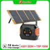 Flashfish 100W Solar Panel 320W Power Station Set Solar Power Bank 292WH generator met 18V Solar Charger Outdoor voeding