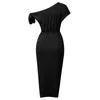 Casual Dresses Summer For Women Formal Slimming One Line Shoulder Bag Buttock Dress Evening Party