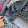 Damenjacken Mode Strass Nieten Perlen Jeansjacke Frauen Frühling Herbst Streetwear Beiläufige Kurze Outwear