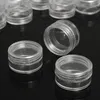 5g campione barattolo crema trasparente mini flaconi cosmetici contenitori vaso trasparente per nail art piccolo barattolo trasparente per balsamo