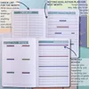 Notos de notas Diário Planejador de metas diárias Agenda sem data da agenda semanal Organizador de calendário PRODUTIVIDADE 230525