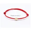 Bedelarmbanden hart vijfpuntige sterarmband voor vrouwen mannen gelukt touw vriendschap rood string paar sieraden drop levering dhaqm