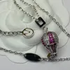 Designer di gioielli per collana girocollo da donna Designer di lusso Collane in argento Collana con pendente a mongolfiera Accessori per gioielli di moda
