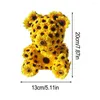 Decorative Flowers Romantic Sunflower Bear Decor Valentine Day Creative Tabletop Sitting Anniversary Decoration Home Ornaments