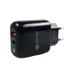 Caricabatterie rapido PD 20W 18W QC3.0 Caricatore rapido tipo C Adattatore USB a 2 porte Caricatore da muro con spina US EU UK per iPhone 14 13 12 11 Pro Max Huawei Xiaomi Samsung