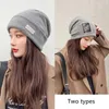 Beanies Beanie/Skull Caps Feste Farbe Stricke Winterhüte Frauen Imitation Angora Fell Hut verdicken für Männer plus Samt Fleece Cap Oliv22