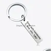 Key Rings New Stainless Steel I Thanks For All The Orgasms 26 Letters Initial Keychain Jewelry Accessorie Drop Delivery Dhssp