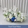 Fleurs décoratives artificielles pour la décoration de mariage Road Leading Flower Row Floral Arch Arrangement Welcome Background Props El Decor