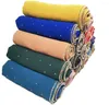 Scarves 50pcs Fashion Women Solid Chiffon Headscarf Ready To Wear Instant Hijab Scarf Muslim Shawl Islamic Hijabs Arab Wrap Head