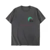 Diseñador Ropa de moda Camisetas Camiseta Rhude Sunset Afterglow Impresión Lavado Viejo Algodón de alta calidad Camiseta de manga corta suelta para hombres Mujeres Jóvenes Algodón Streetwea