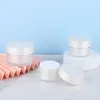 Pots de crème cosmétique en plastique acrylique de luxe vides contenants de stockage ronds pour produit de beauté beurre maquillage poudres paillettes 15g 30g 50g