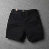 Ny sommar 5 -del Casual Work Suit Men's Solid Color Bermuda Pocket Korean Shorts 2023 Lätt P230525