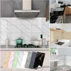 Adesivos de parede adesivos de mármore impermeabilizados de mármore adesivo de parede de parede e bastão decoração de banheiro decoração de cozinha backsplash telhas