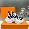 2023 Designer Archilight Sneakers Runway Dress Shoes Lace Up Bow Dad Shoes White Mesh Black Bowable Bow High Sole Platform Trainer Chunky Trainers Leather