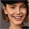 Dangle Chandelier Fashion Leopard Esign Acrylic Earrings Acetate Tortoise Shell Semicircle Big Hook Resin Drop Earring For Women D Dh5Rz