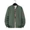 Men's Jackets Spring Autumn Workwear Oversize Green Work Pilot Jacket Business Team Clothing Baseball Coat Plus Size Bomber 4xl 5xl