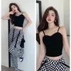 Women's Tanks Tops Strap Woman Crop Top Women Camis For Womens Corset Korea Fashion Built In Bra Drop