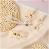 Fermagli per capelli Barrettes Fashion Pearl Clip per le donne Elegante design coreano Snap Barrette Stick Hairpin Styling Accessori per gioielli Dr Dht9I