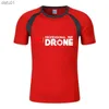 T-shirt da uomo Dji Professional Pilot Drone 2021 Mens New Fashion Summer Hot Cotton Raglan Shorts Sleeve O Neck Streetwears T-shirt Top L230520