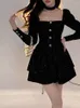 Casual Dresses Autumn And Winter Sexy Velvet Women Long Sleeve Mini Dress For Girls Cute Clothes Party Outfits Femme