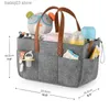 DIAPER Väskor Baby Diaper Organizer Portable Holder Bag för att byta bord bil Nyfödd caddy blöja väska förvaring bin baby blöja väska t230526