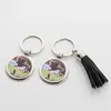 Sublimação DIY em branco Patch-the-shead Patch Key Ring Party Favor