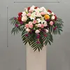 Flores decorativas Marca personalizada Seda Rosa Hortensia Peonía Flor artificial Bola Centro de mesa Decoración Fiesta Boda Fondo Mesa B