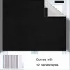 カーテンポータブルブラックアウトシェード高品質のオックスフォード布の日光ブロッキングシェードホームウィンドウドアのための一時的なブラインド