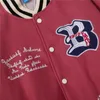 Herrenjacken Buchstabe B Stickerei Baseballjacke 2023 Einreiher Biker Punk Harajuku Varsity Hip Hop Lederärmel Bomber