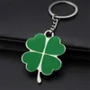 Anéis -chave verde quatro folhas de trevo de riqueza Keychain Cheyring Presente para amigos e amantes Acessórios de embalagem G230526