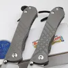 Nowy Chris Reeve Umnumzaan Titanium Folding Knife Tanto S35vn Blade Ceramika z narzędziem noża do przetrwania EDC EDC EDC