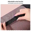 Utomhuspåsar Yoga Pilates Mat Bag Stretch Portable Träning Fällbar justerbar rem inomhus Fitness Storage Organizer Mesh Carrier