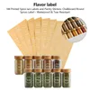 144 Printed Spice Jars Labels and Pantry Stickers Chalkboard Round Spices Stickers