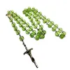 Pingente colares de pendente Rosário católico Longa cadeia unissex Jóias de moda Presente religioso