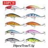 Baits Lures Proleurre Fishing Lure Set Minnow Sinking Hard Bait Swing Crankbait Crazy Wobblers Tackle Artificial Bionic Crank Lures Kit 230525