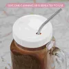 Ensembles de vaisselle Mason Jar Couvercle Canning Silicone Drinking Cover Jars Cap