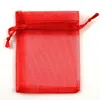 Organza Sac Bijoux Emballage Cadeau Bonbons Fête De Mariage Goodie Emballage Faveurs Pochettes Drawable Sacs Présent Bonbons Pochettes 10x15cm