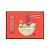 Schilderijen ramen noedels met eieren canvas poster Japanse vintage sushi voedsel schilderen retro keuken restaurant muur kunstdecoratie dr dhyd0