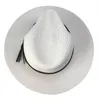 Boinas 2023 Panamá verano paja sombrilla UV bloqueo ala ancha sombrero blanco con borla Stetson para mujeres o Unisex 55 - 60cm