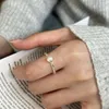 Cluster Ringe Nette Echte 925 Sterling Silber Für Frauen Edlen Schmuck Süße Süßwasser Perle frauen Ring Zubehör Geschenke