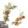 Fleurs décoratives Moderne Rose Couronnes De Fleurs DIY Artificielle Suspendue Décoration Simulation Avant Porche Fenêtre Porte Mur Maison Chambre Guirlande