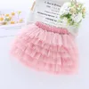 Girls Tutu kjolar tyll pettiskirt baby dans balett scen garn kjolar mesh gase halv fest mini kjol dankläder kostym 6 lager klädning tiered fancy kjolar bc728