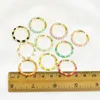 Cluster Rings 10 Piece Mix Couleur Émail Bijoux Fashion 18K Gold Plated Party 52149