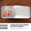 Dijkartikelen sets lunchbox backpacking metalen container deksel wandelen bento salade camping accessoire aldult kookgerei