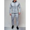 Men's Tracksuits Spring And Autumn Casual Sports Suit Trendy Fashion Hooded Sweater Solid Color