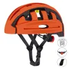 Cykelhjälmar Mens Mens Riding Helmet Portable Folding Mountain Bike Road City Cykel Lätt med bakljus 230525