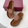 Designer-Hausschuhe für Damen, Flip-Flops, Leder-Gummi-Slides, Sommermode, Strand-Innensandalen, Bonbonfarbene Leder-Flats