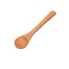 Classic en bois rond Bamboo cuillère à soupe à thé Coffee Salt Salt Poon Jam Scoop Tool Kitchen Tool Kids Kids Ice Cream Table Vole