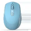 Macron Multi-Color Mute Wireless Mouse Перезаряжаемая двухмодовая игровая мышь для ПК и подарочного компьютера для ПК и ноутбука