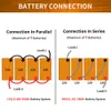 Bateria akumulatorowa 200ah LifePo4 24 V 100AH ​​do ładowania klasa A 12V 50AH litowo-żelazo komórka fosforanowa wbudowana BMS dla obozowiczów łodzi RV